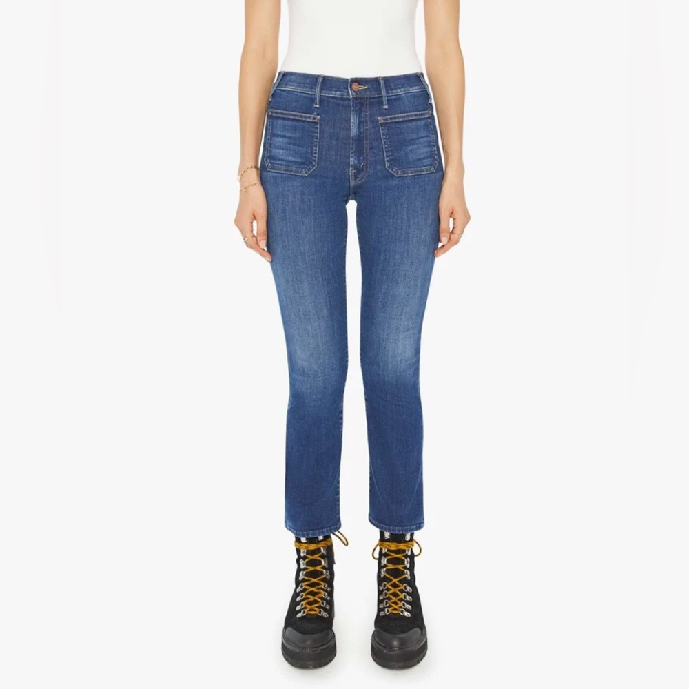 MOTHER Women's Boot Cut Jeans in Blue